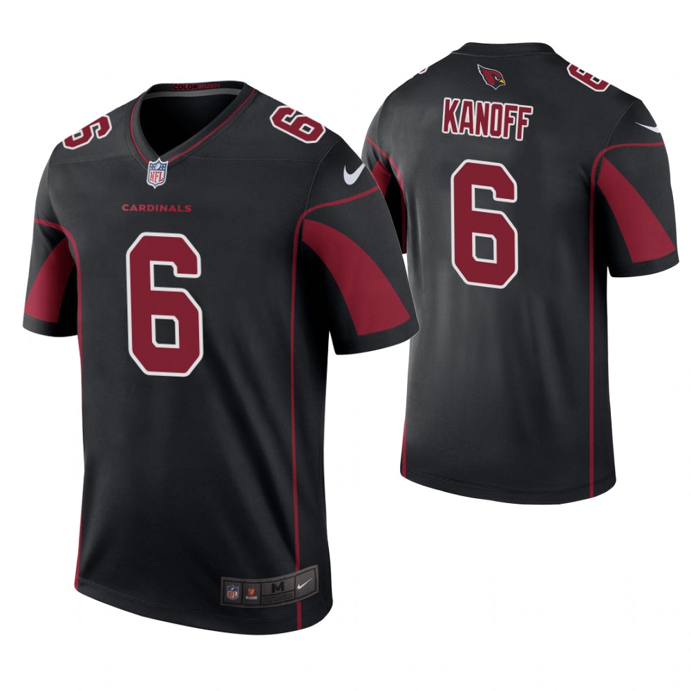 Arizona Cardinals #6 Chad Kanoff Black Color Rush Legend Jersey