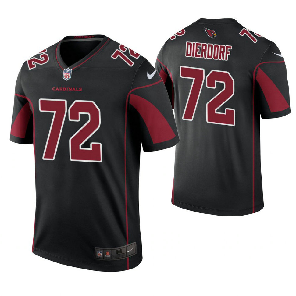 Arizona Cardinals #72 Dan Dierdorf Black Color Rush Legend Retired Player Jersey Arizona Cardinals #72 Dan Dierdorf Black Color Rush Legend Retired Player Jersey