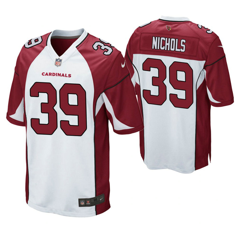Arizona Cardinals #39 Deatrick Nichols White Game Jersey Arizona Cardinals #39 Deatrick Nichols White Game Jersey