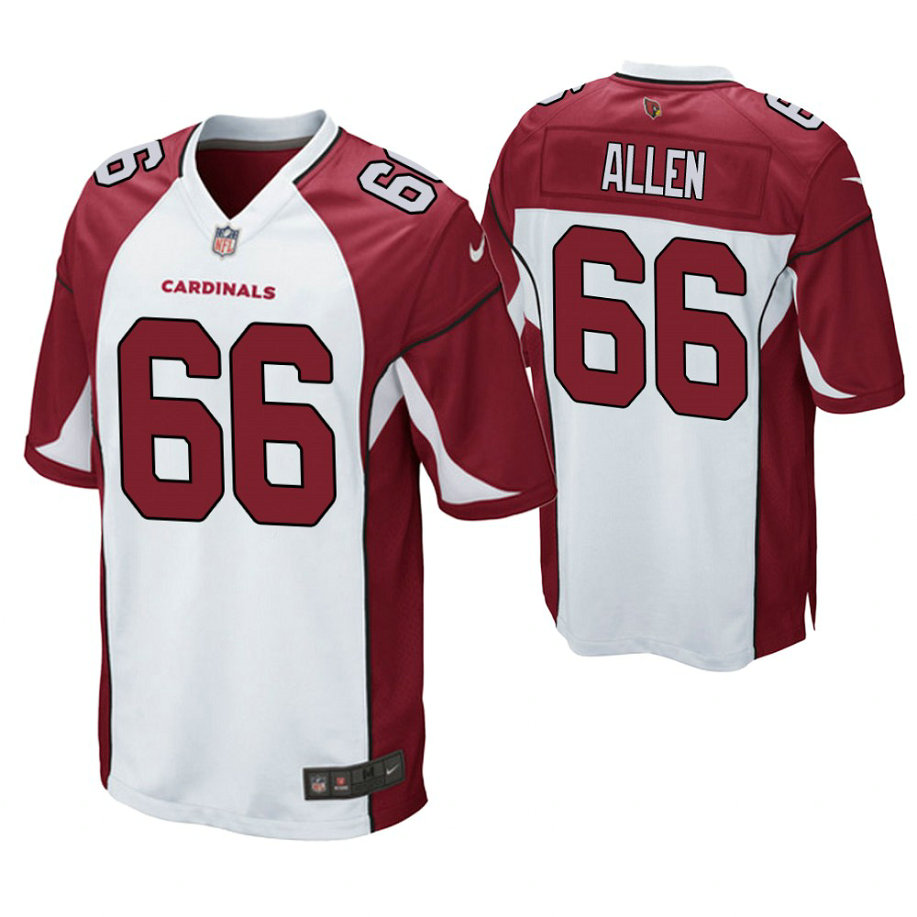 Arizona Cardinals #66 Josh Allen White Game Jersey