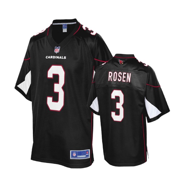 Arizona Cardinals #3 Josh Rosen 2018 Draft Black Alternate Player Jersey