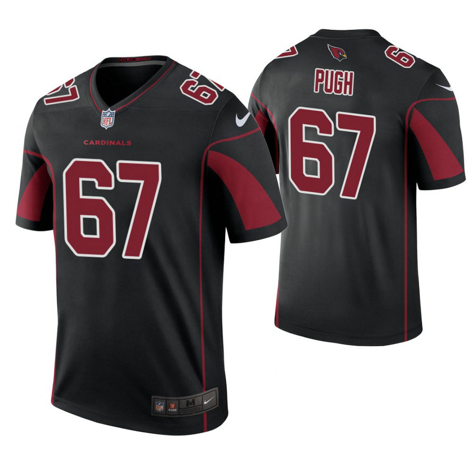 Arizona Cardinals #67 Justin Pugh Black Color Rush Legend Jersey