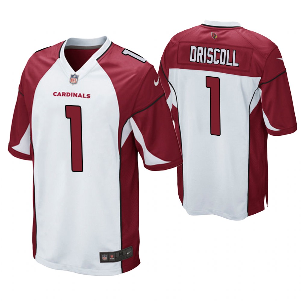 Arizona Cardinals #1 Paddy Driscoll White Game Retired Player Jersey Arizona Cardinals #1 Paddy Driscoll White Game Retired Player Jersey