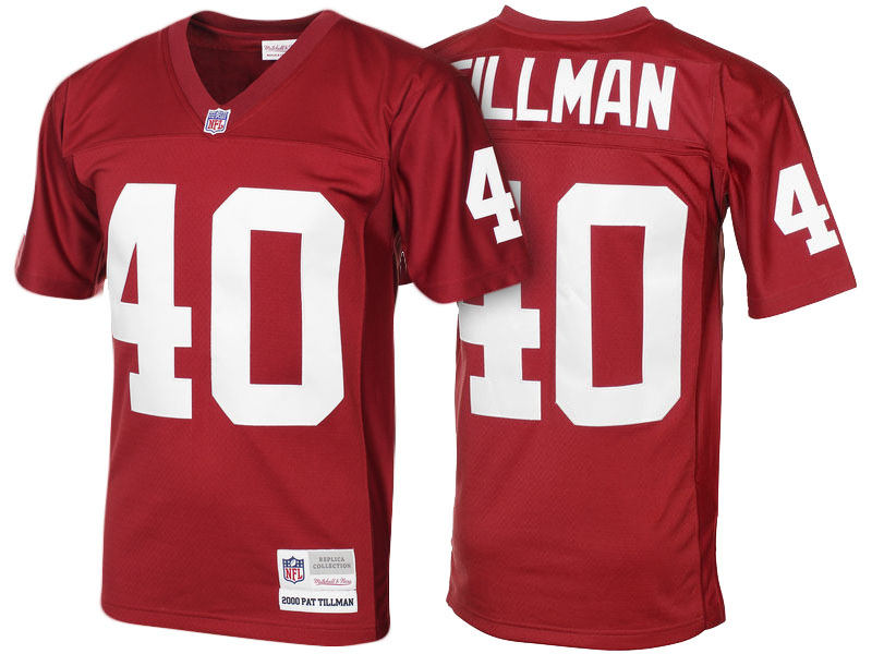 Arizona Cardinals #40 Pat Tillman Cardinal 2000 Retired Player Vintage Replica Jersey Arizona Cardinals #40 Pat Tillman Cardinal 2000 Retired Player Vintage Replica Jersey