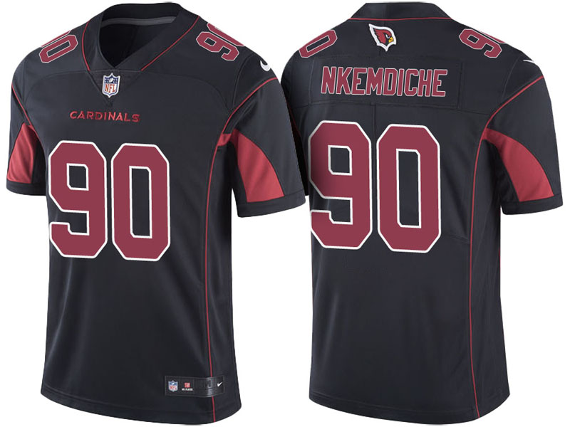 Arizona Cardinals #90 Robert Nkemdiche Black Vapor Untouchable Color Rush Limited Jersey