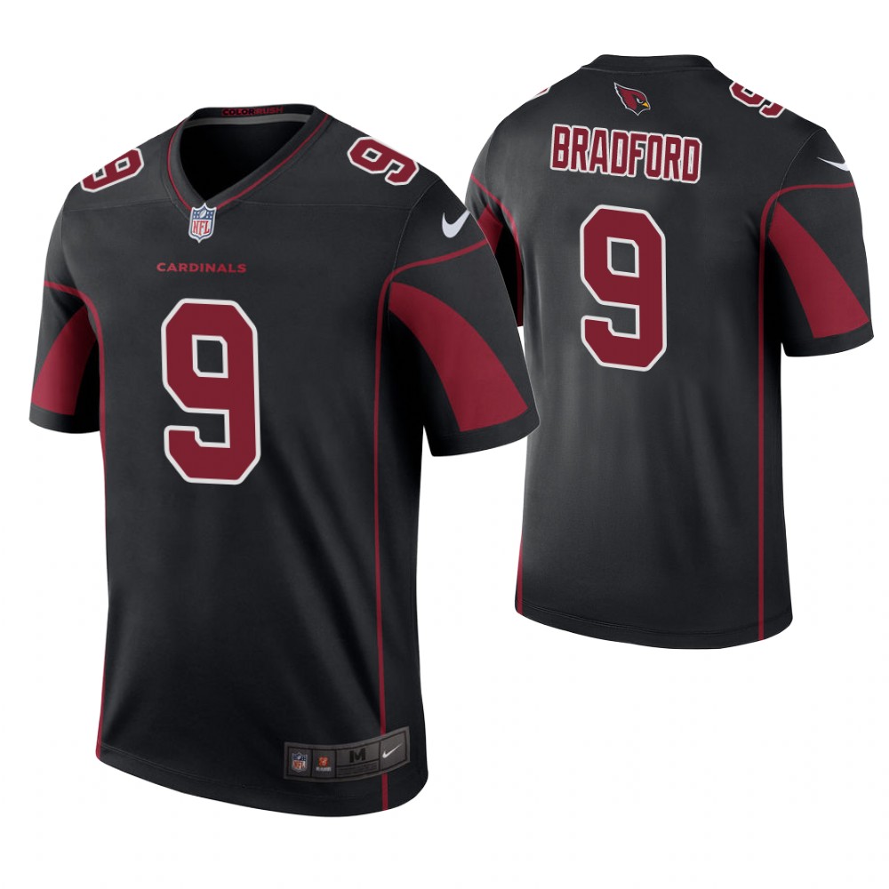 Arizona Cardinals #9 Sam Bradford Black Color Rush Legend Jersey Arizona Cardinals #9 Sam Bradford Black Color Rush Legend Jersey