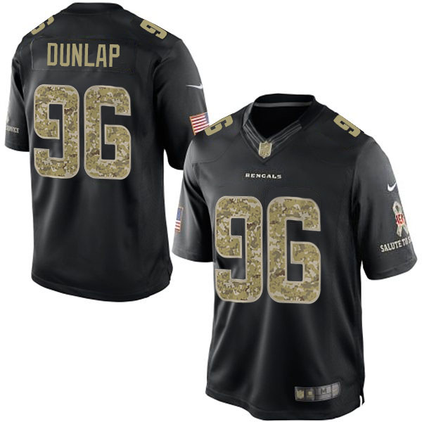 Cincinnati Bengals #96 Carlos Dunlap Black Salute To Service Jersey Cincinnati Bengals #96 Carlos Dunlap Black Salute To Service Jersey