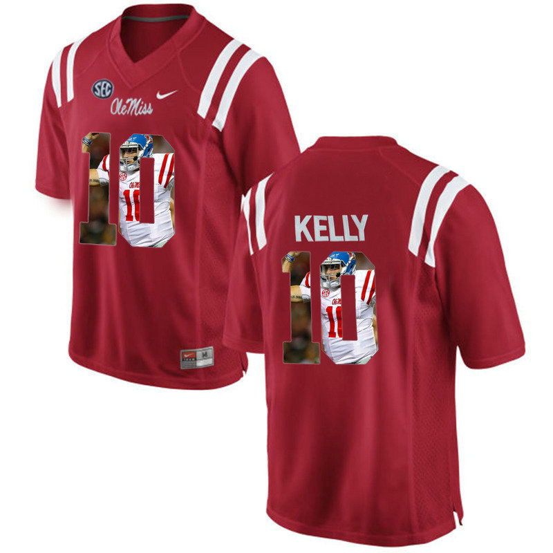 Chad Kelly #10 Ole Miss Rebels Red College Football Jersey Chad Kelly #10 Ole Miss Rebels Red College Football Jersey