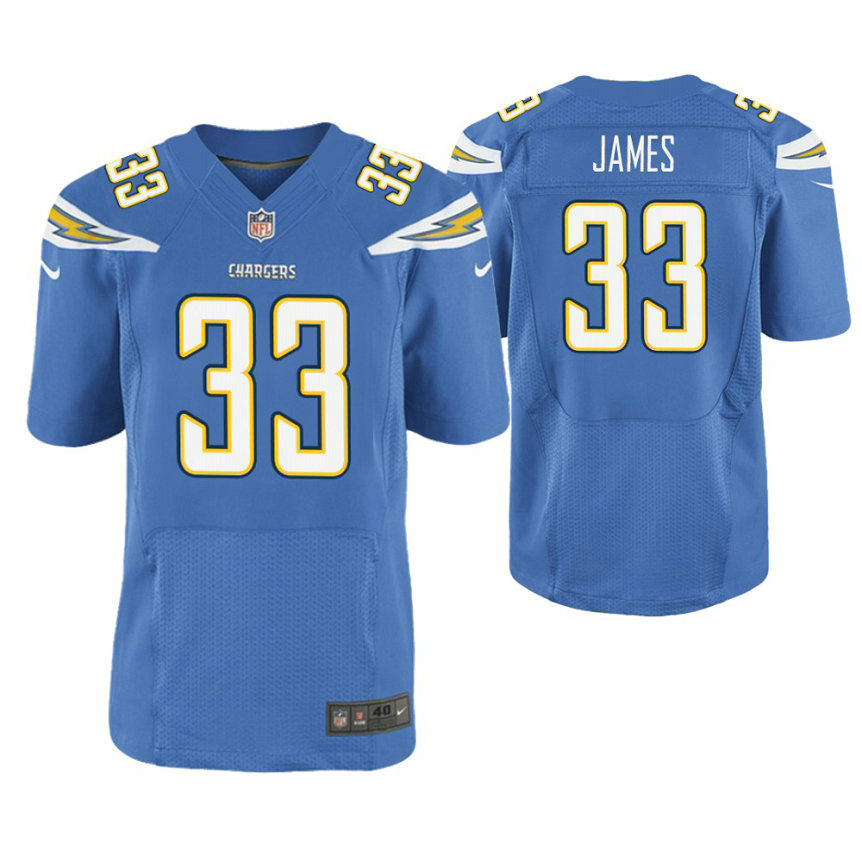 Los Angeles Chargers #33 Derwin James Blue Elite Jersey