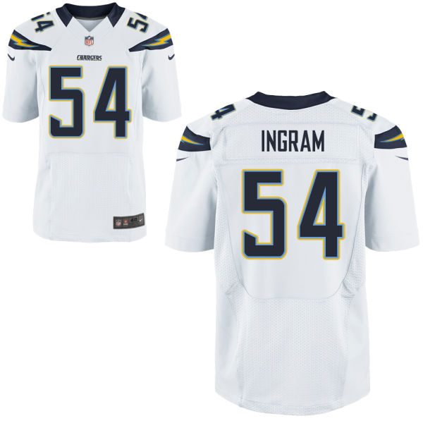 San Diego Chargers #54 Melvin Ingram White Elite Jersey San Diego Chargers #54 Melvin Ingram White Elite Jersey