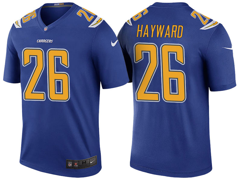 Los Angeles Chargers #26 Casey Hayward Royal Color Rush Legend Jersey