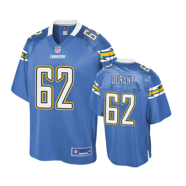 Youth Los Angeles Chargers #62 Chris Durant Powder Blue Player Jersey