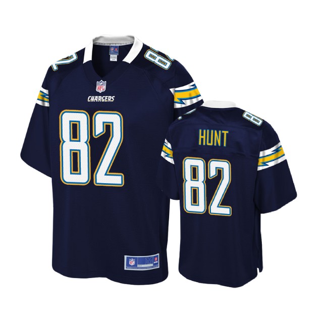 Youth Los Angeles Chargers #82 Cole Hunt Navy Player Jersey
