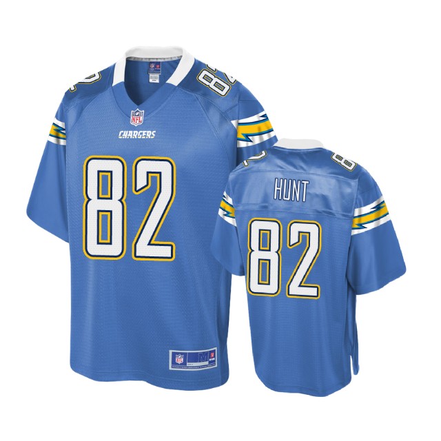 Youth Los Angeles Chargers #82 Cole Hunt Powder Blue Player Jersey