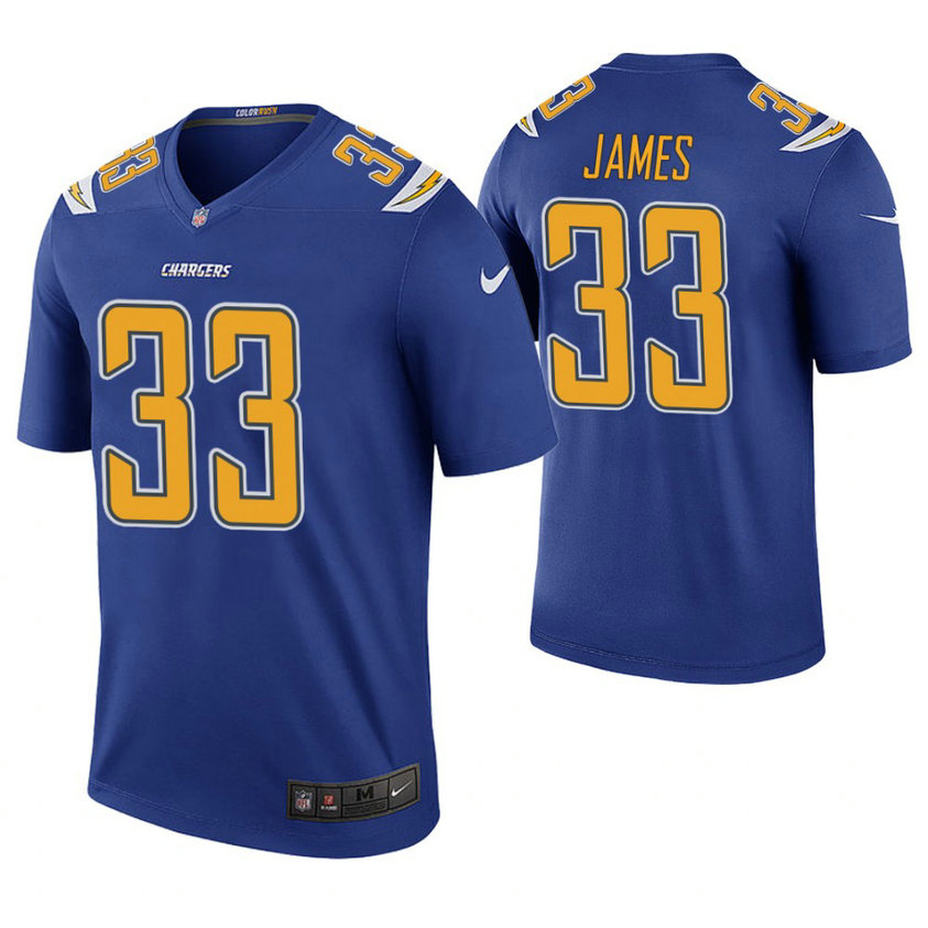Los Angeles Chargers #33 Derwin James Royal Color Rush Legend Jersey