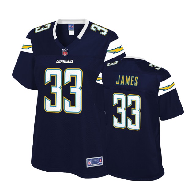 Women Los Angeles Chargers #33 Derwin James Navy Player Pro Line Jersey
