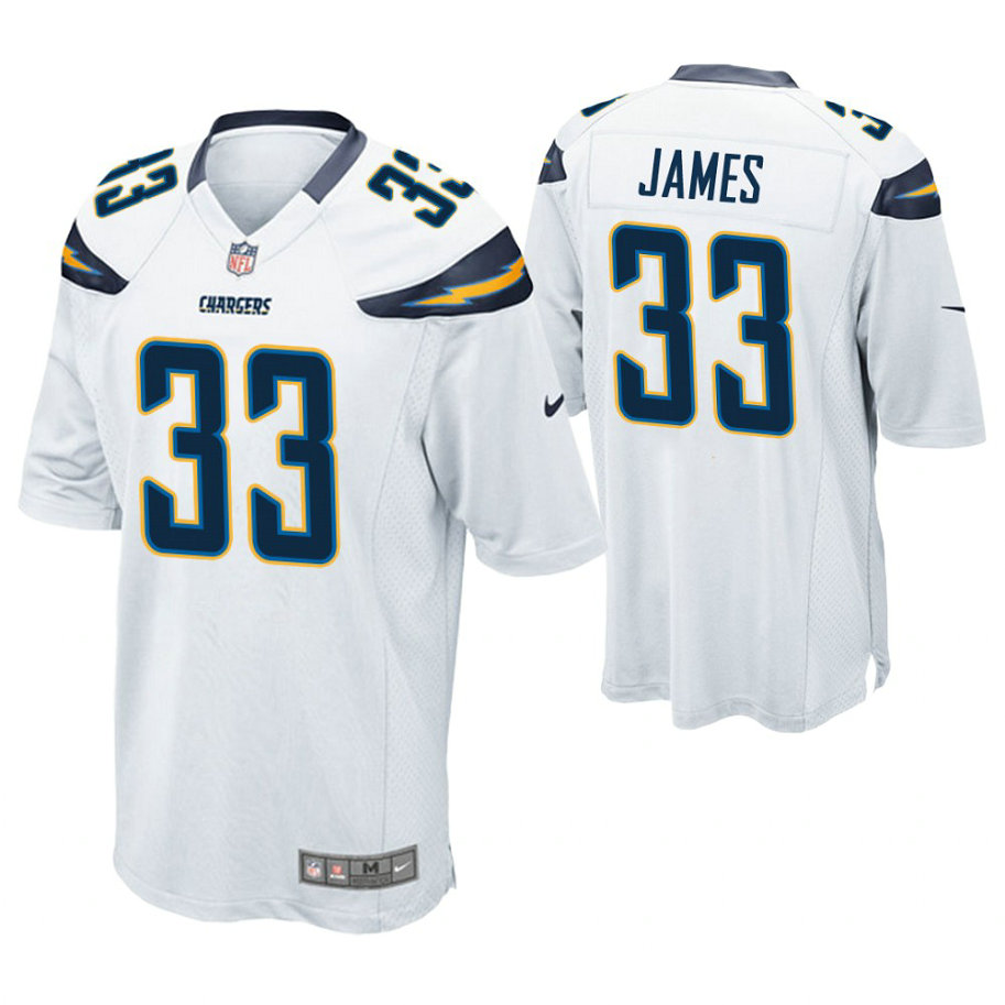 Los Angeles Chargers #33 Derwin James White Game Jersey