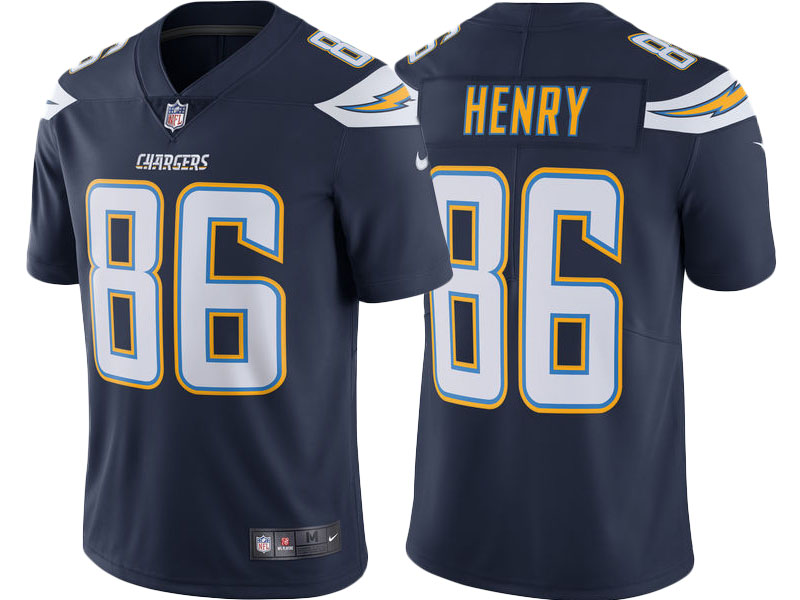 Los Angeles Chargers #86 Hunter Henry Navy Vapor Untouchable Limited Jersey