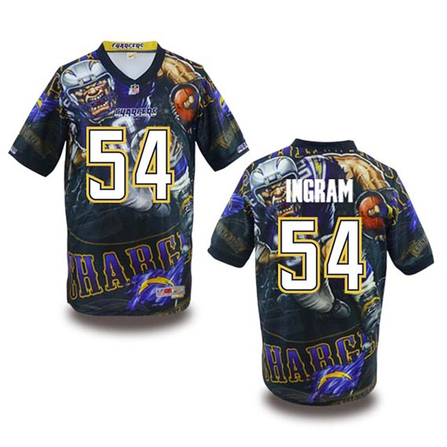 San Diego Chargers #54 Melvin Ingram Fanatical Fashion Jersey San Diego Chargers #54 Melvin Ingram Fanatical Fashion Jersey