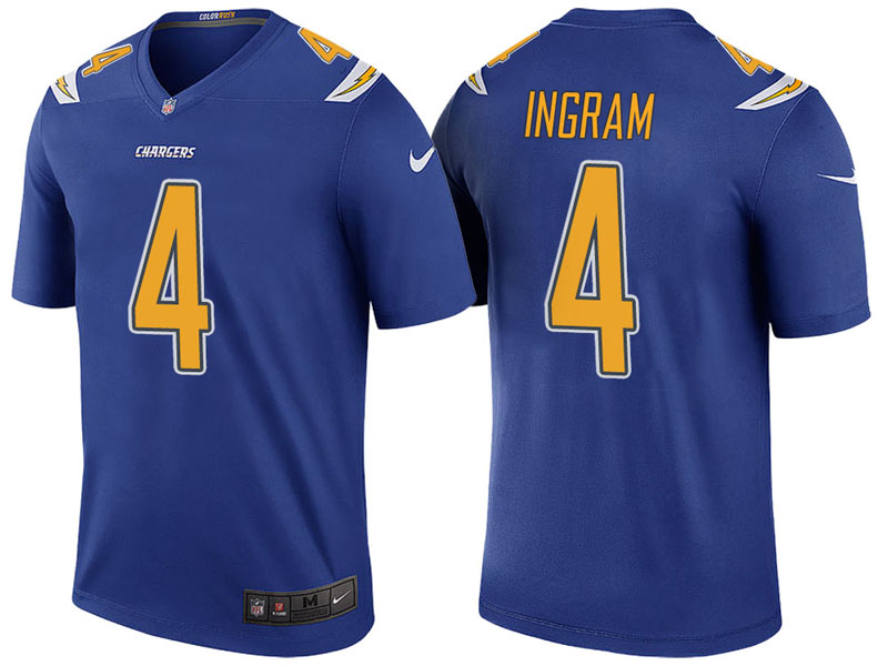 Los Angeles Chargers #4 Melvin Ingram Royal Color Rush Legend Jersey Los Angeles Chargers #4 Melvin Ingram Royal Color Rush Legend Jersey