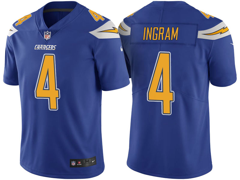 Los Angeles Chargers #4 Melvin Ingram Royal Vapor Untouchable Color Rush Limited Jersey Los Angeles Chargers #4 Melvin Ingram Royal Vapor Untouchable Color Rush Limited Jersey