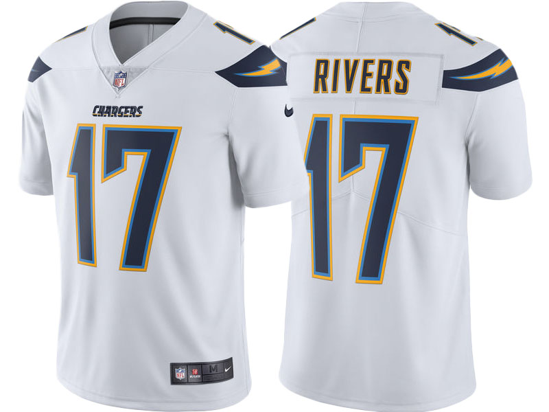 Los Angeles Chargers #17 Philip Rivers White Vapor Untouchable Limited Jersey Los Angeles Chargers #17 Philip Rivers White Vapor Untouchable Limited Jersey