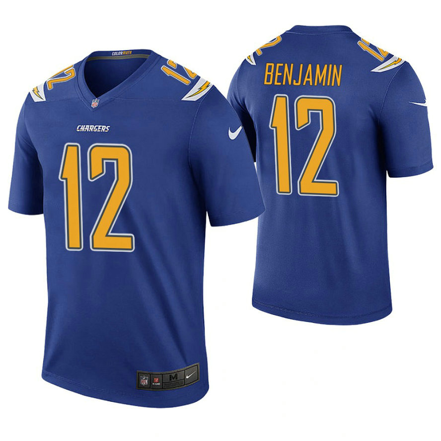 Los Angeles Chargers #12 Travis Benjamin Royal Color Rush Legend Jersey