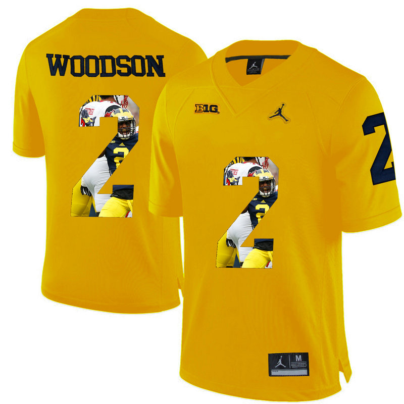 Charles Woodson #2 Michigan Wolverines Yellow College Football Jersey Charles Woodson #2 Michigan Wolverines Yellow College Football Jersey