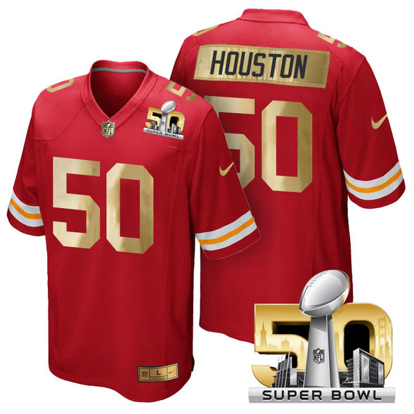 Kansas City Chiefs #50 Justin Houston Red Super Bowl 50 Limited Jersey (Pre-Order)