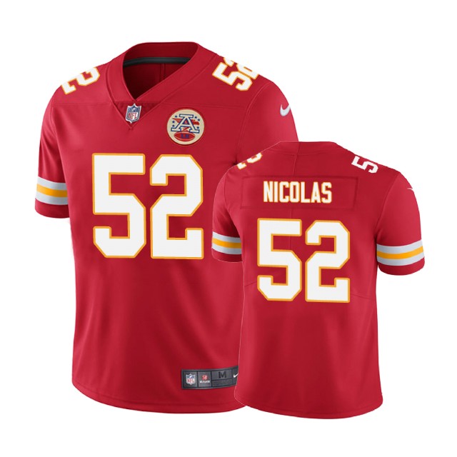 Kansas City Chiefs #52 Dadi Nicolas Red Vapor Untouchable Limited Player Jersey Kansas City Chiefs #52 Dadi Nicolas Red Vapor Untouchable Limited Player Jersey