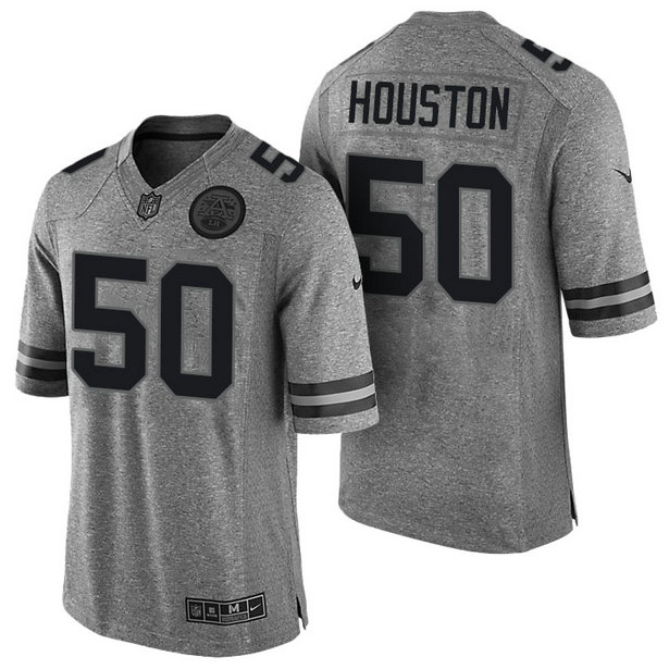 Kansas City Chiefs #50 Justin Houston Gridiron Gray Limited Jersey