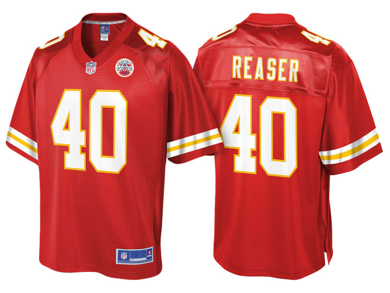 Kansas City Chiefs #40 Keith Reaser Red Pro Line Jersey