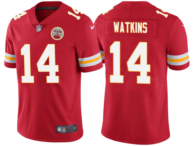 Kansas City Chiefs #14 Sammy Watkins Red Vapor Untouchable Color Rush Limited Jersey