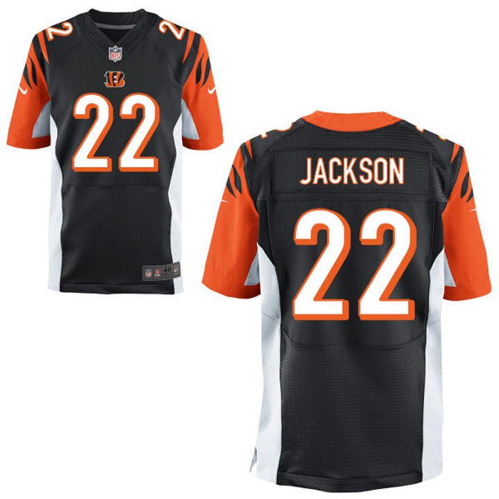 Cincinnati Bengals #22 William Jackson III Black Elite Jersey With Super Bowl LVI Patch