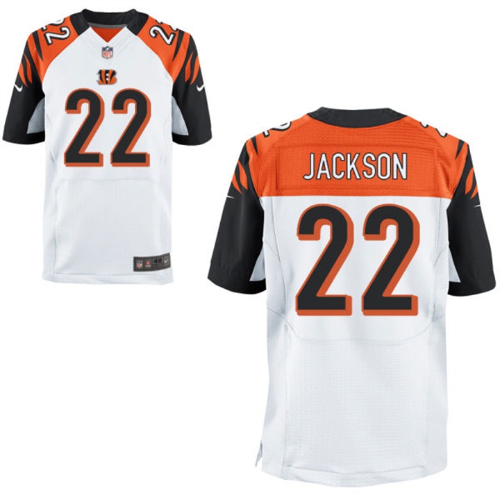 Cincinnati Bengals #22 William Jackson III White Elite Jersey With Super Bowl LVI Patch