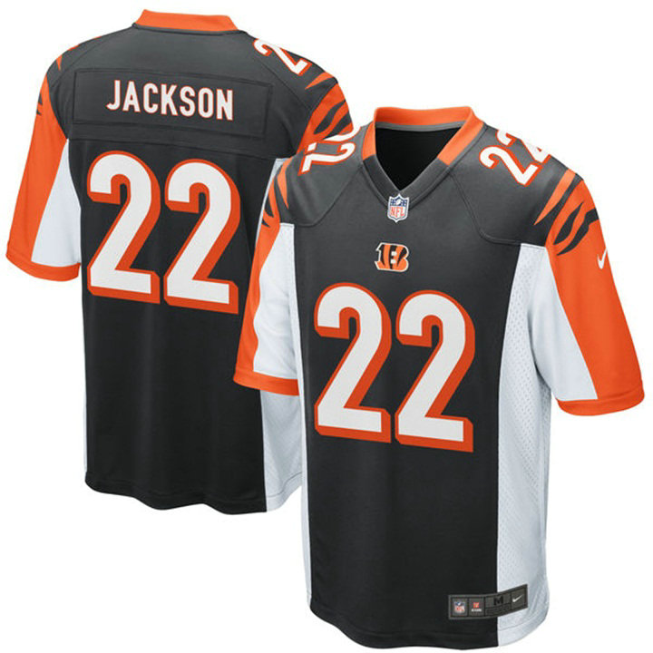 Cincinnati Bengals #22 William Jackson III Black Draft Pick Game Jersey With Super Bowl LVI Patch