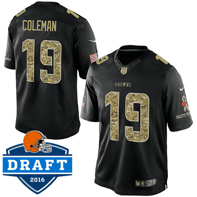 Cleveland Browns #19 Corey Coleman Black Salute To Service Jersey Cleveland Browns #19 Corey Coleman Black Salute To Service Jersey