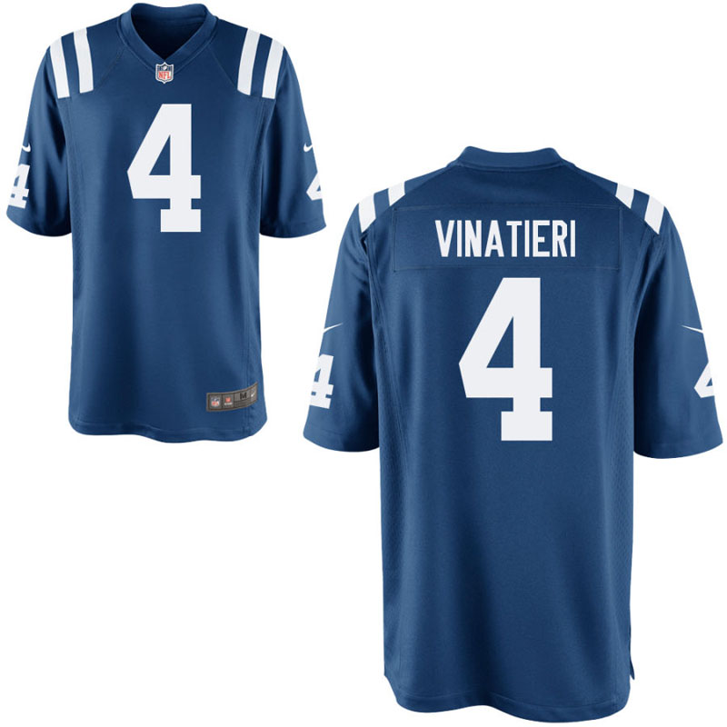 Indianapolis Colts #4 Adam Vinatieri Royal Game Jersey Indianapolis Colts #4 Adam Vinatieri Royal Game Jersey