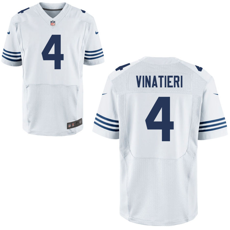 Indianapolis Colts #4 Adam Vinatieri White Elite Jersey Indianapolis Colts #4 Adam Vinatieri White Elite Jersey