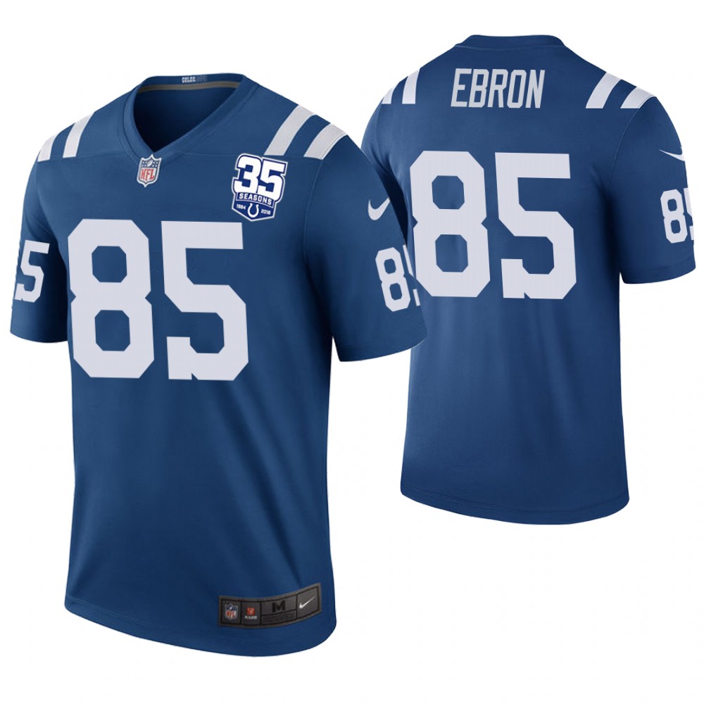 Indianapolis Colts #85 Eric Ebron Royal 35th Anniversary Color Rush Legnd Jersey