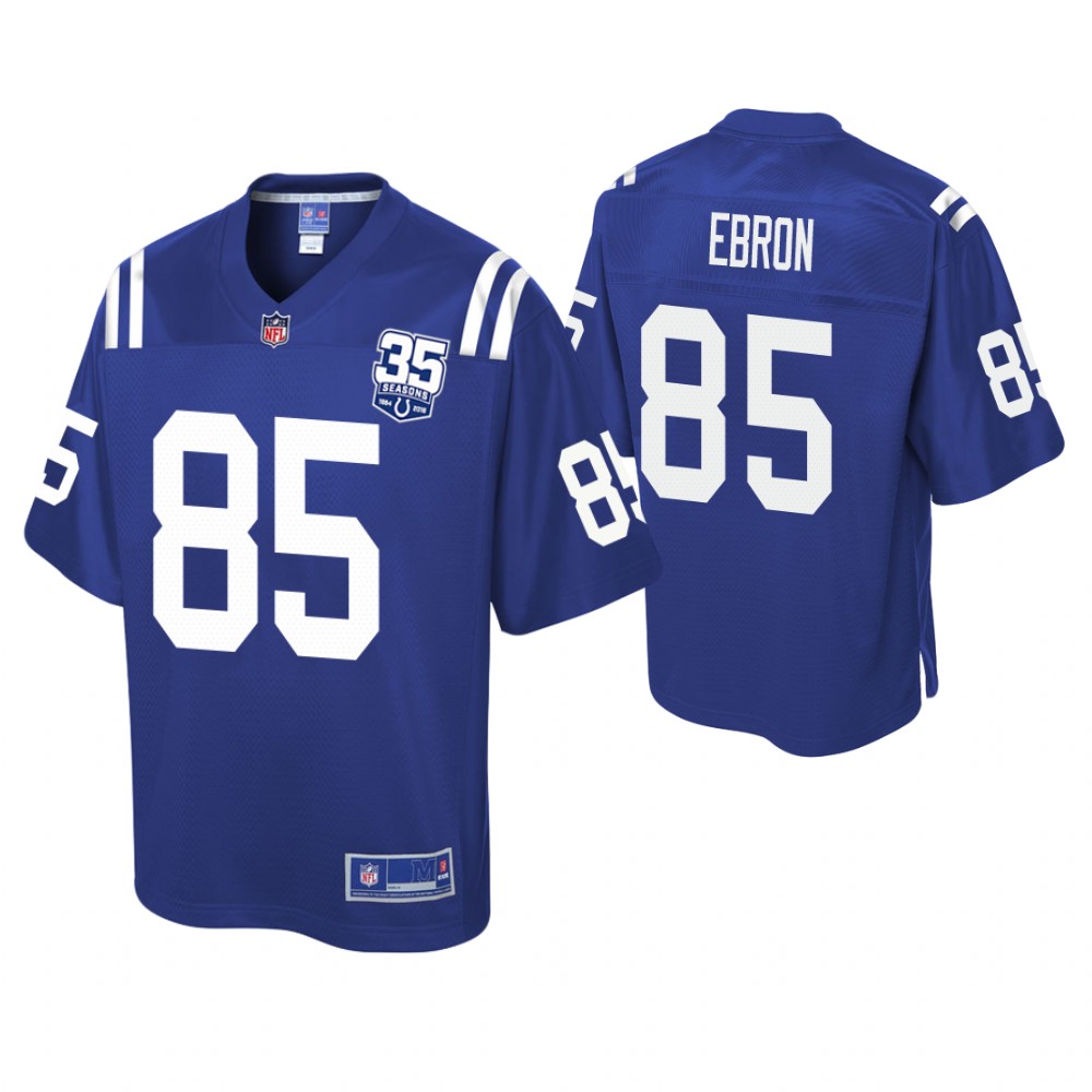 Youth Indianapolis Colts #85 Eric Ebron 35th Anniversary player Pro Line Royal Jersey