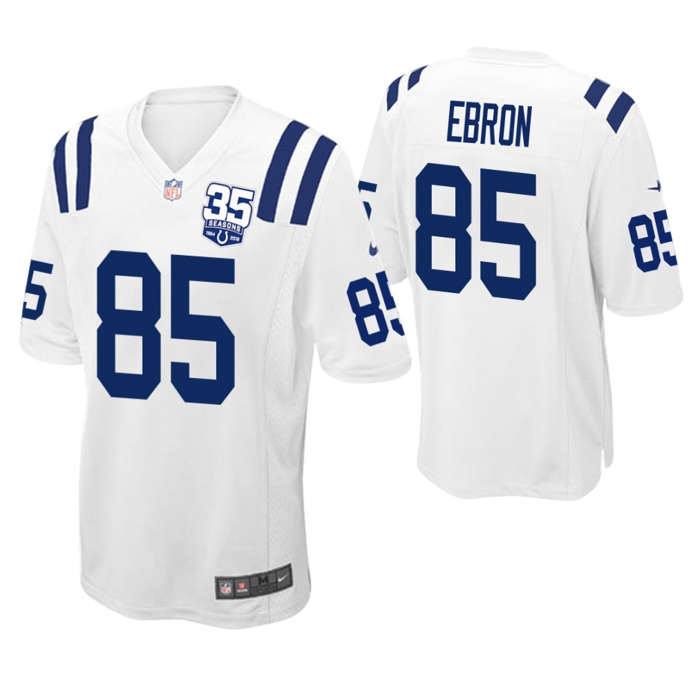 Indianapolis Colts #85 Eric Ebron White 35th Anniversary Game Jersey