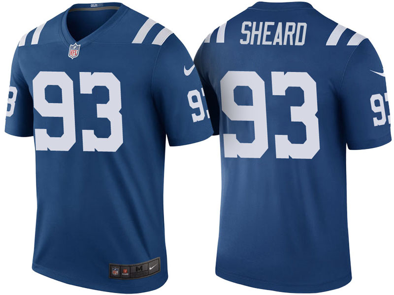 Indianapolis Colts #93 Jabaal Sheard Royal Color Rush Legend Jersey