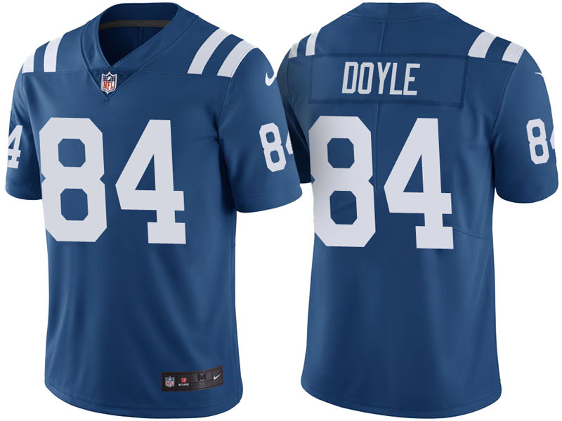 Indianapolis Colts #84 Jack Doyle Royal Vapor Untouchable Color Rush Limited Jersey