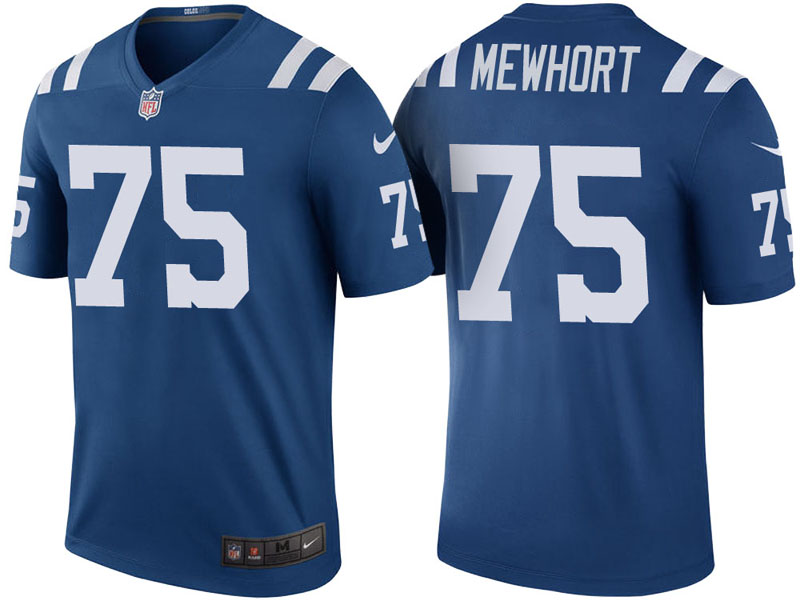 Indianapolis Colts #75 Jack Mewhort Royal Color Rush Legend Jersey Indianapolis Colts #75 Jack Mewhort Royal Color Rush Legend Jersey