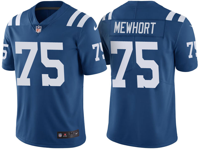 Indianapolis Colts #75 Jack Mewhort Royal Vapor Untouchable Color Rush Limited Jersey Indianapolis Colts #75 Jack Mewhort Royal Vapor Untouchable Color Rush Limited Jersey