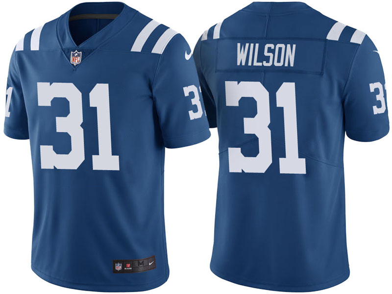 Indianapolis Colts #31 Quincy Wilson Royal Vapor Untouchable Color Rush Limited Jersey