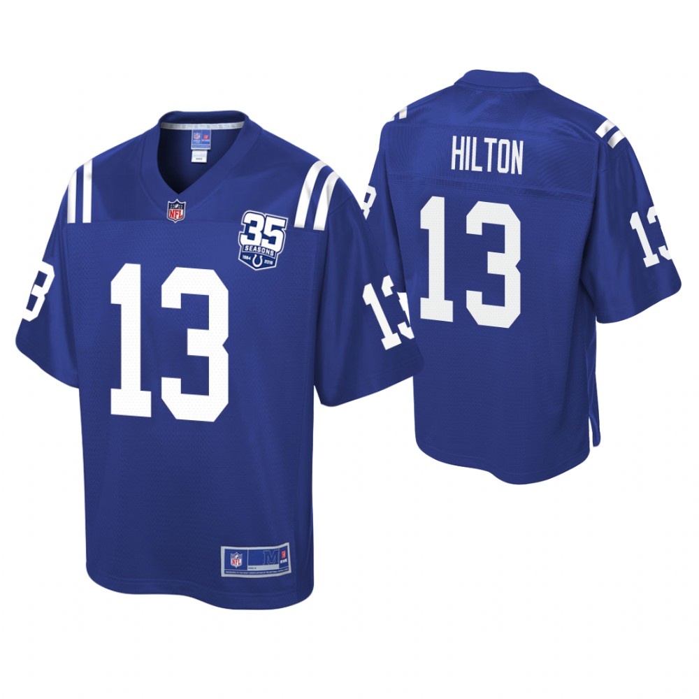Youth Indianapolis Colts #13 T. Y. Hilton 35th Anniversary player Pro Line Royal Jersey Youth Indianapolis Colts #13 T. Y. Hilton 35th Anniversary player Pro Line Royal Jersey