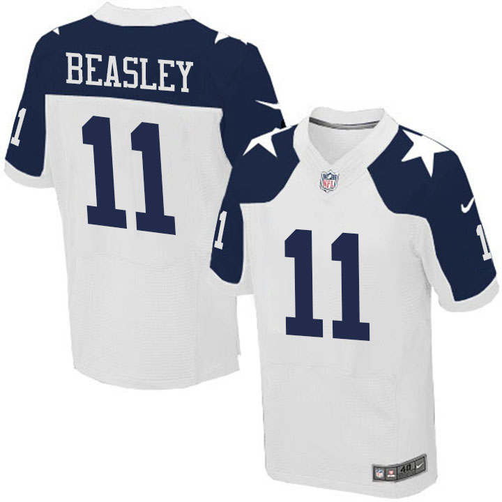 Dallas Cowboys #11 Cole Beasley White Elite Jersey