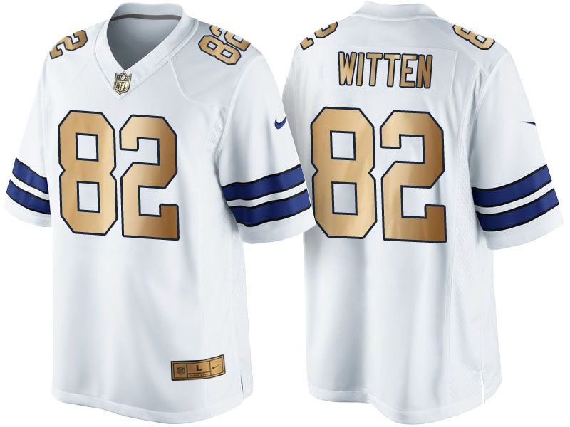 Dallas Cowboys #82 Jason Witten White 2016 Christmas Gold Edition Jersey Dallas Cowboys #82 Jason Witten White 2016 Christmas Gold Edition Jersey